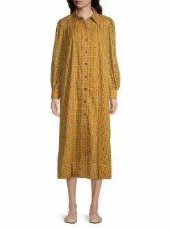 Tory Burch Broderie Midi-Dres Logo Cotton Anglaise -Tory Burch Shop unnamed file 1002