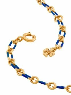 Tory Burch Necklace Chain Epoxy Stone Striped Semi-Preciou Roxanne Goldtone, 6 Tory Burch Necklace Chain Epoxy Stone Striped Semi-Preciou Roxanne Goldtone, -Tory Burch Shop unnamed file 1025