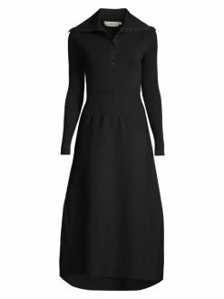 Tory Burch Dres Knit Sweater Polo-Button