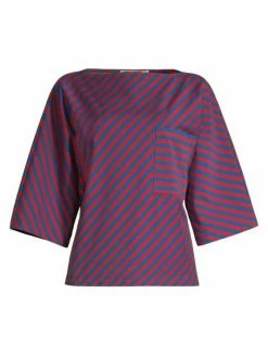 Tory Burch T-Shirt Diagonal-Striped