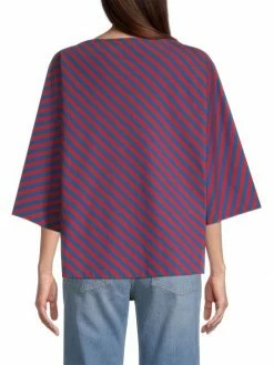 Tory Burch T-Shirt Diagonal-Striped -Tory Burch Shop unnamed file 1091