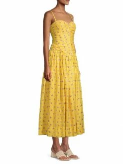 Tory Burch Midi-Dres Gathered Garden Rose -Tory Burch Shop unnamed file 1116