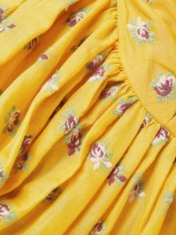 Tory Burch Midi-Dres Gathered Garden Rose -Tory Burch Shop unnamed file 1118