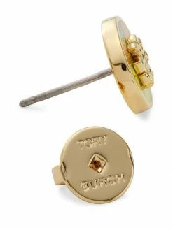 Tory Burch Earring Kira 18K Gold-Plated Circle-Stud Enamel -Tory Burch Shop unnamed file 1131