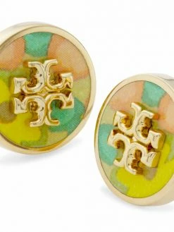 Tory Burch Earring Kira 18K Gold-Plated Circle-Stud Enamel -Tory Burch Shop unnamed file 1132