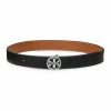 Tory Burch Belt Leather Reversible Logo