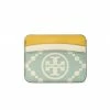 Tory Burch Cream Card Celadon Case T Monogram New Blue