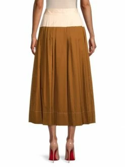 Tory Burch Midi-Skirt Poplin Cotton -Tory Burch Shop unnamed file 1158