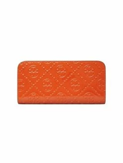 Tory Burch Wallet T Monogram Leather Patent Zip