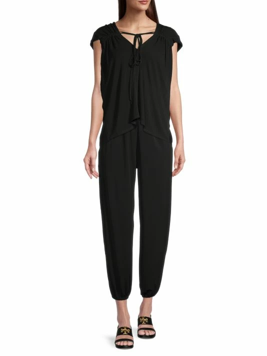 Tory Burch Top Jersey Cap-Sleeve Ruched 2 Tory Burch Top Jersey Cap-Sleeve Ruched - Image 2