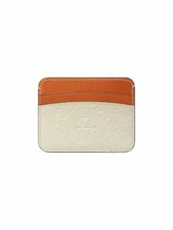 Tory Burch Card Case T Monogram Leather Patent Embossed