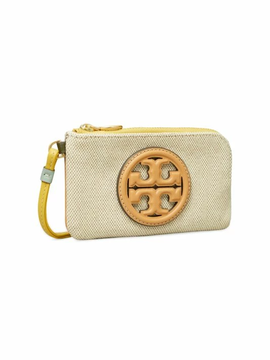 Tory Burch Zip Card Case Canva Perry Bombe 2 Tory Burch Zip Card Case Canva Perry Bombe - Image 2