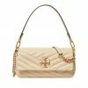 Tory Burch Shoulder Bag Kira New Cream Chevron Leather Small