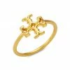 Tory Burch Kira Goldtone Ring Logo