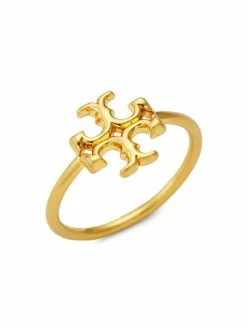 Tory Burch Kira Goldtone Ring Logo