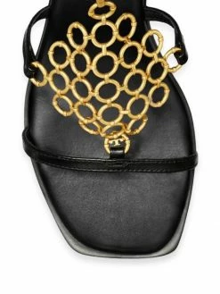 Tory Burch Sandal Leather Lace-Up Multi-Logo -Tory Burch Shop unnamed file 1308