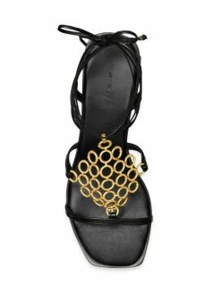 Tory Burch Sandal Leather Lace-Up Multi-Logo -Tory Burch Shop unnamed file 1309