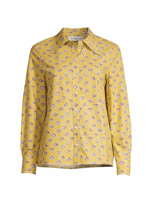 Tory Burch Shirt Poplin Garden Rose 1 Tory Burch Shirt Poplin Garden Rose