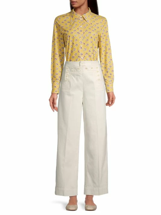 Tory Burch Shirt Poplin Garden Rose 2 Tory Burch Shirt Poplin Garden Rose - Image 2