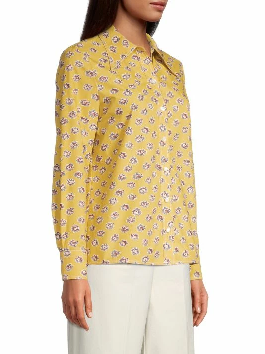 Tory Burch Shirt Poplin Garden Rose 4 Tory Burch Shirt Poplin Garden Rose - Image 4