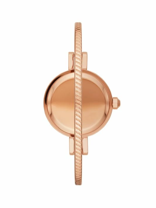 Tory Burch Set Watch Bangle Reva Stainless Steel Goldtone Rose 3 Tory Burch Set Watch Bangle Reva Stainless Steel Goldtone Rose - Image 3