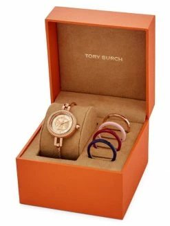 Tory Burch Set Watch Bangle Reva Stainless Steel Goldtone Rose 7 Tory Burch Set Watch Bangle Reva Stainless Steel Goldtone Rose -Tory Burch Shop unnamed file 1336