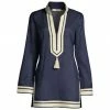 Tory Burch Tunic Cotton Voile Tassel