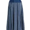 Tory Burch Plaid Skirt Silk Picnic Pleated