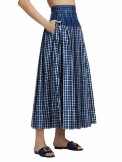 Tory Burch Plaid Skirt Silk Picnic Pleated -Tory Burch Shop unnamed file 1404