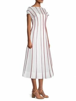 Tory Burch Midi-Dres Eyelet Honeycomb -Tory Burch Shop unnamed file 1411