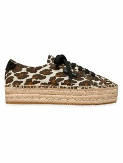 Tory Burch Espadrille Canva Seaside Leopard-Print Oxford