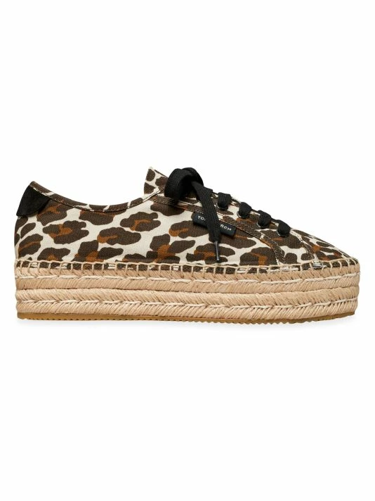 Tory Burch Espadrille Canva Seaside Leopard-Print Oxford 1 Tory Burch Espadrille Canva Seaside Leopard-Print Oxford