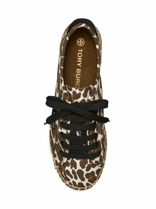 Tory Burch Espadrille Canva Seaside Leopard-Print Oxford 3 Tory Burch Espadrille Canva Seaside Leopard-Print Oxford - Image 3