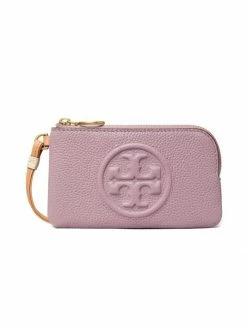 Tory Burch Card Case Perry Bombé Zip Colorblock