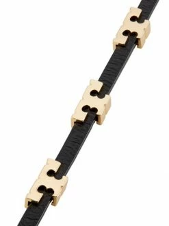 Tory Burch Bracelet Serif-T Leather Goldtone Stackable Black -Tory Burch Shop unnamed file 1477