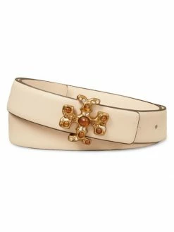 Tory Burch Kira Logo Belt Embellished