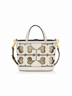 Tory Burch Tote Logo Leather Mini Cutout
