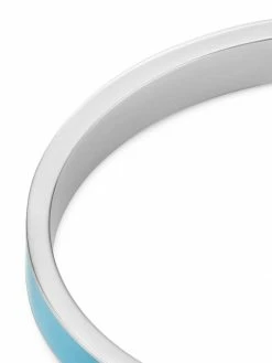 Tory Burch Kira Silvertone Bangle Enamel Logo -Tory Burch Shop unnamed file 1506