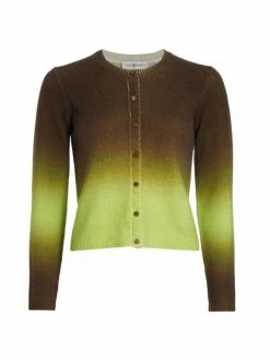Tory Burch Cardigan Cashmere Dip-Dye