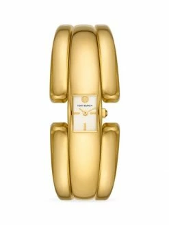 Tory Burch Watch Stainless Steel Puzzle Goldtone