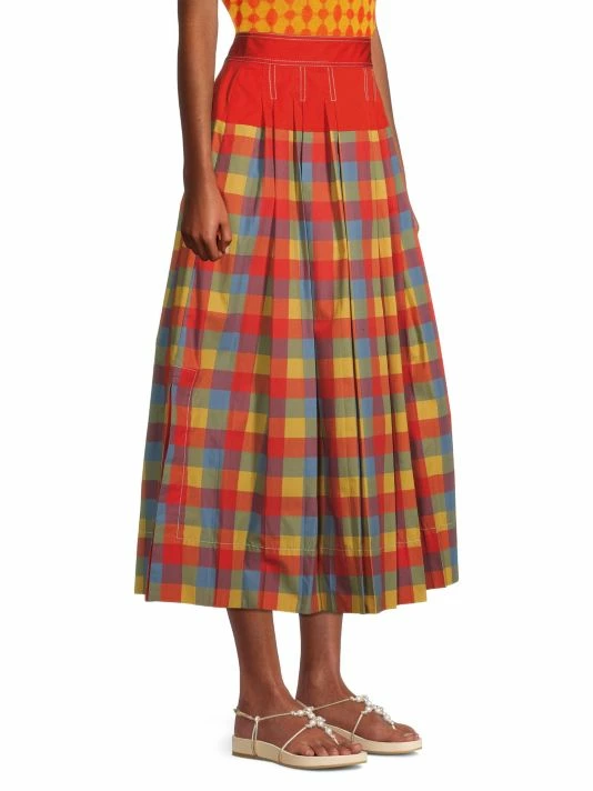 Tory Burch Plaid Skirt Veronica Pleated 4 Tory Burch Plaid Skirt Veronica Pleated - Image 4