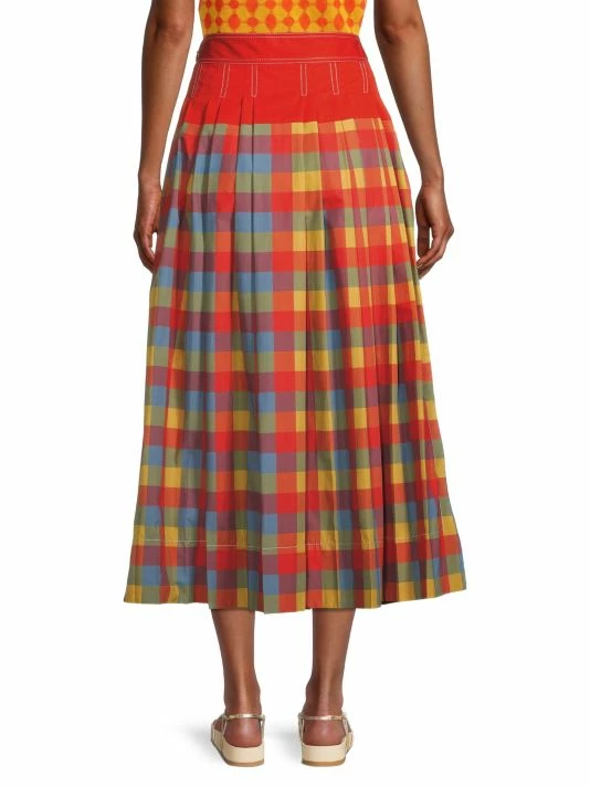 Tory Burch Plaid Skirt Veronica Pleated 5 Tory Burch Plaid Skirt Veronica Pleated - Image 5