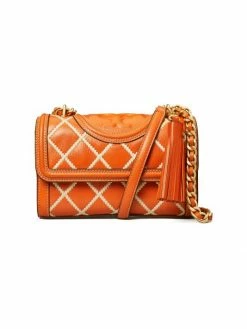 Tory Burch Shoulder Fleming Pop Quilt Bag Small Convertible