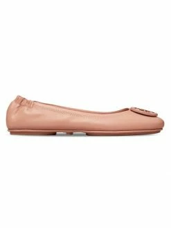 Tory Burch Minnie Flat Leather Travel Ballet