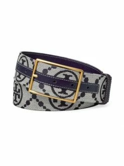 Tory Burch Belt T Monogram Jacquard