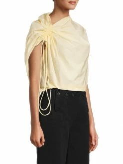 Tory Burch Top Poplin Sleeveles Ruched -Tory Burch Shop unnamed file 1687