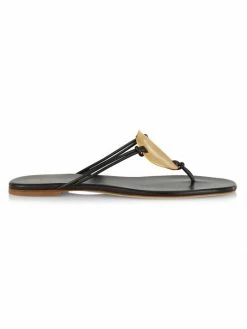Tory Burch Sandal Pato Leather Caramel Corn
