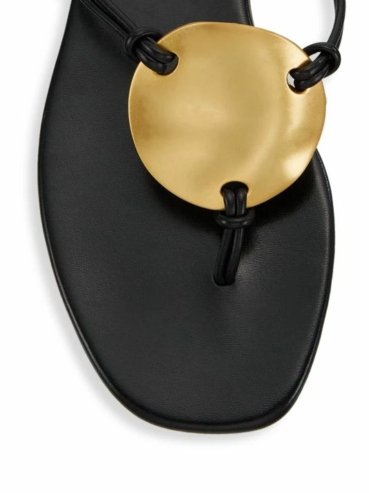 Tory Burch Sandal Pato Leather Caramel Corn 4 Tory Burch Sandal Pato Leather Caramel Corn - Image 4