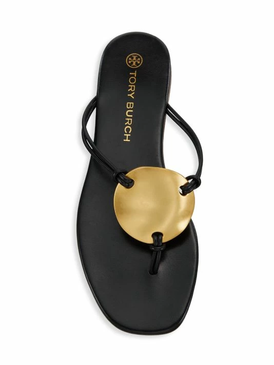 Tory Burch Sandal Pato Leather Caramel Corn 5 Tory Burch Sandal Pato Leather Caramel Corn - Image 5