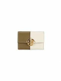 Tory Burch Wallet Leather Medium Miller Colorblock Flap